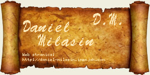 Daniel Milašin vizit kartica